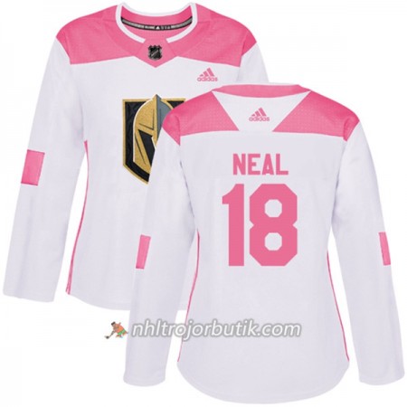Dame Ishockey Vegas Golden Knights Tröja James Neal 18 Adidas 2017-2018 Vit Rosa Fashion Authentic